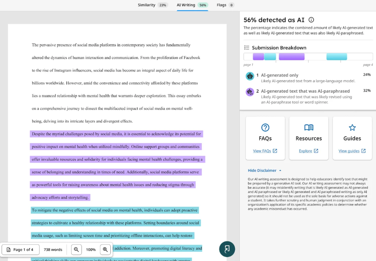 turnitin aicheck